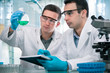 Scientists  working in a research laboratory