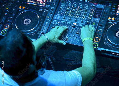 Photo: Dj playing the track Dj playing the track