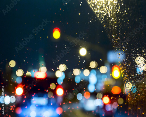 Photo: Drops of water on glass Drops of water on glass