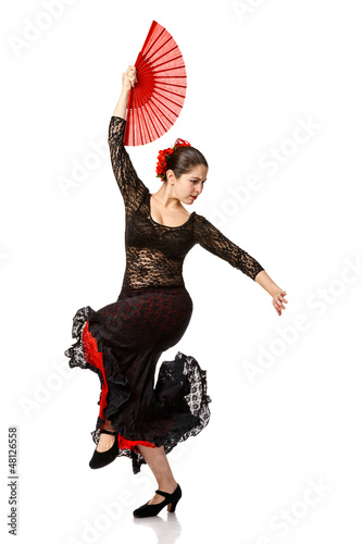 Photo: one woman gypsy flamenco dancer one woman gypsy flamenco dancer