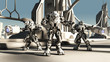 Illustration: Alien Battle Droids Alien Battle Droids