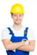 lächelnder handwerker