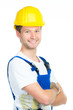 bauarbeiter mit bauhelm