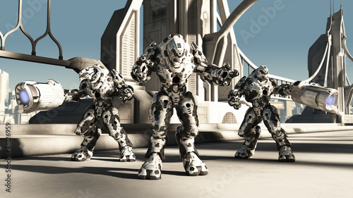 Illustration: Alien Battle Droids Alien Battle Droids