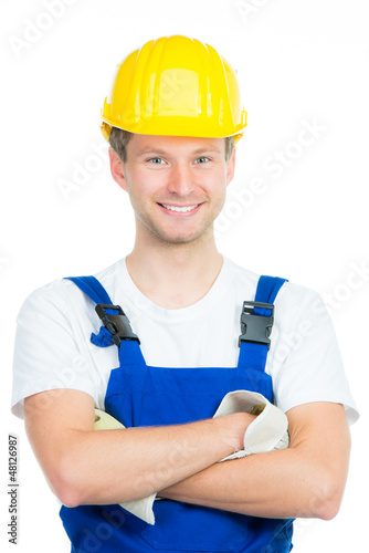 Photo: lächelnder handwerker lächelnder handwerker