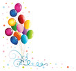 Vector: Luftballons, Karneval, Geburtstag, Silvester, party Luftballons, Karneval, Geburtstag, Silvester, party