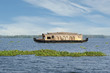 House boat in the Kerala (India) Backwaters