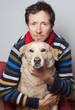 man and dog