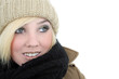 junge Frau im Winter