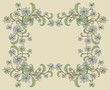 Decorative floral frame.