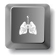 Lungs. Vector computer key.