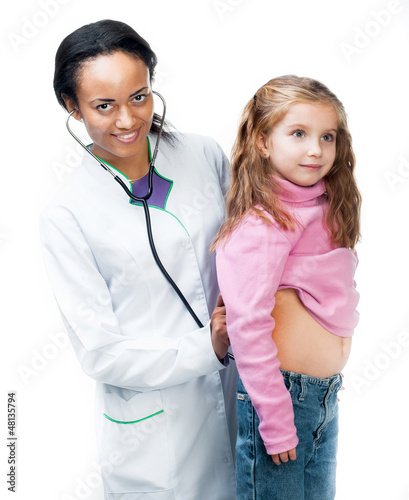 Photo: Lady Doctor With little girl Lady Doctor With little girl