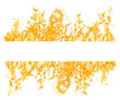 white stripe in yellow fire