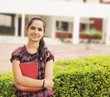 Indian / Asian college student at campus.