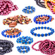 Necklaces of colored balls