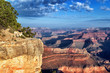 horizontal view of famous Grand Canyon