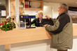 Senior Man purchasing museum pass