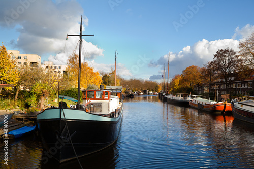 Photo: sunny canal in Groningen sunny canal in Groningen