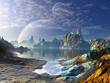 Spider Creature on Shores of Alien Sea