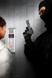 Video intercom in the entry of a house