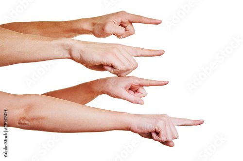 Photo: Mobbing durch Finger zeigen Mobbing durch Finger zeigen