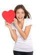 Woman showing heart