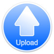 Upload button blue (circle)