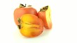 Red ripe persimmons