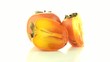 Red ripe persimmons