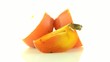 Red ripe persimmons