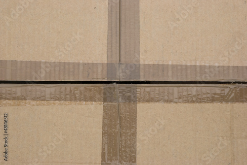 Photo: carton stuck with tape carton stuck with tape
