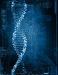 Digital illustration of  dna