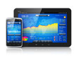 Stock market on mobile devices
