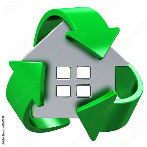 Illustration: House ecology concept House ecology concept