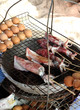 Photo: fried squid on a lattice and eggs fried squid on a lattice and eggs