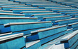 blue grandstand
