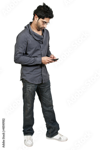 Photo: Man Texting Man Texting