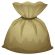A brown pouch bag
