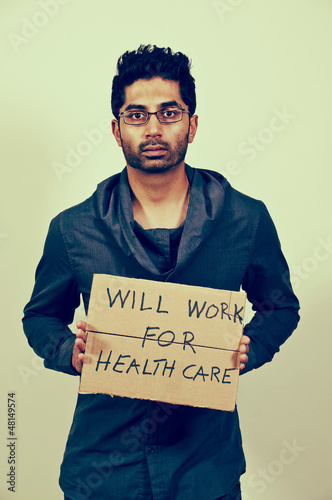 Photo: Will Work for Healthcare Will Work for Healthcare