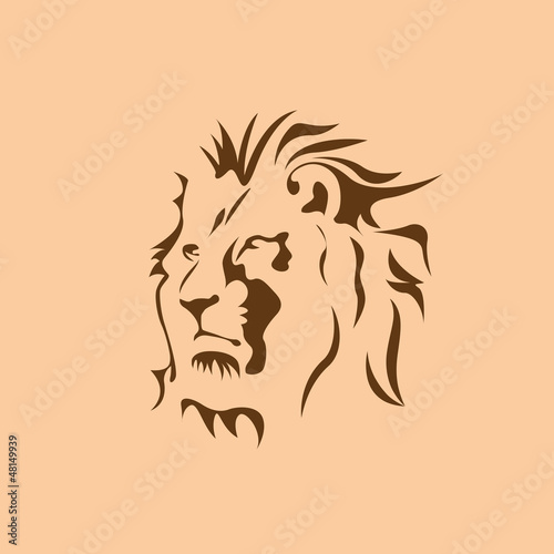 Vector: Logo Lion, strength and courage concept # Vector Logo Lion, strength and courage concept # Vector