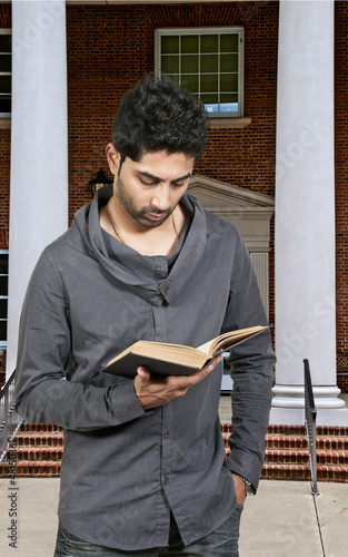 Photo: Man Reading a Book Man Reading a Book