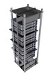 Illustration: Silver Servers Rack Silver Servers Rack