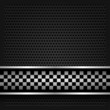 Metallic perforated sheet for race