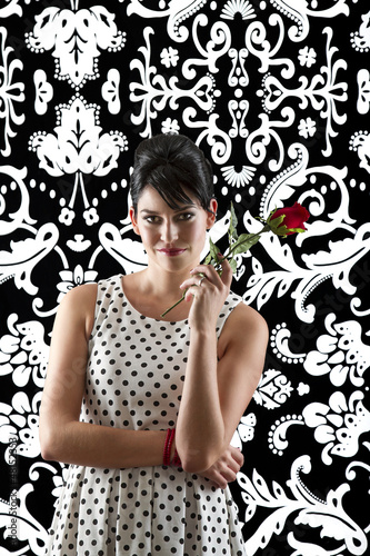 Photo: Woman and a rose Woman and a rose