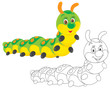 caterpillar friendly smiling