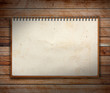 Notebook paper on Old Wooden textures 