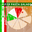 Pizza menu card