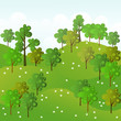 Vektor: Green forest Green forest