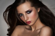 Woman with stylish makeup