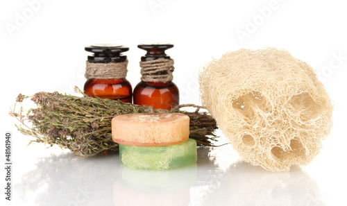 Photo: Loofah isolated on white Loofah isolated on white